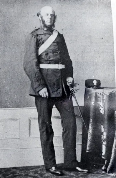 Captain Hare, Gloucestershire Volunteer Artillery, 1860