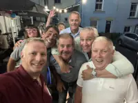 Ex-266 Bty members at The Coach and Horses, Highland Square, Clifton